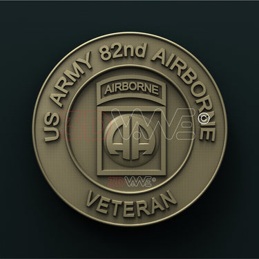 US ARMY 82nd AIRBORNE VETERAN 3D STL 3DWave